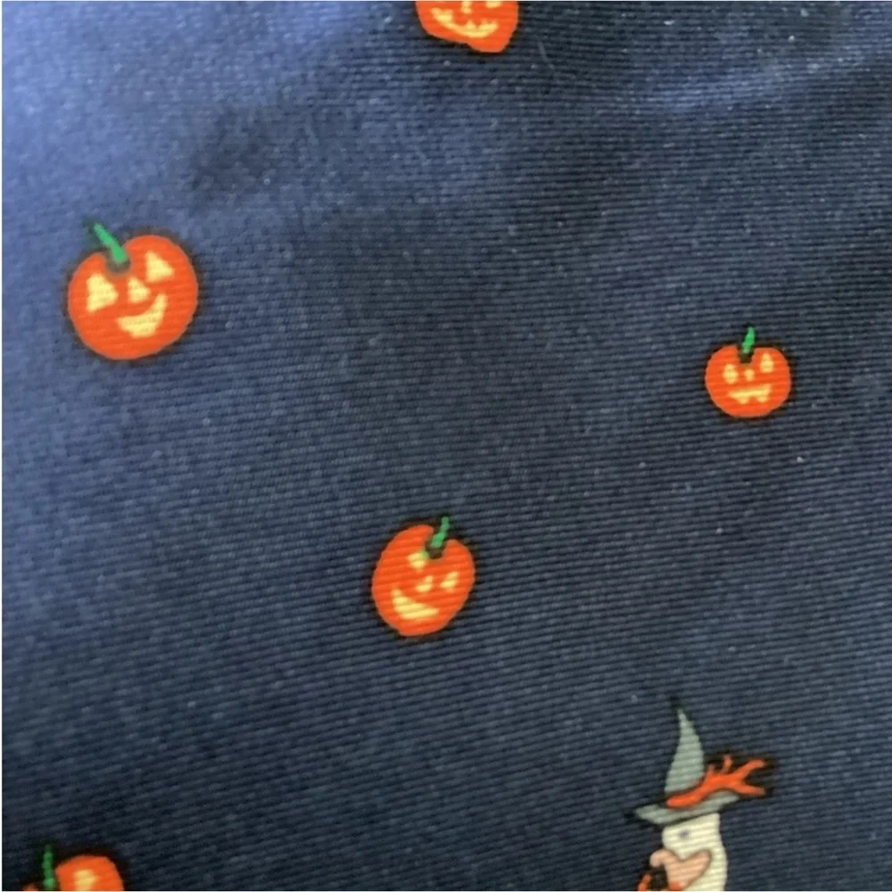 Halloween Alynn Vintage Pumpkin Tie 100% Silk